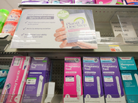 View of Plan B One-step birth control in New York City, USA on June 28, 2022. 
“CVS is limiting the number of the emergency contraceptives c...