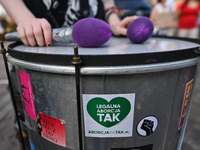 Activists gather outside of Police Station in Kazimierz area of Krakow during a Solidarity protest with Justyna Wydrzynska.
Polish activist,...