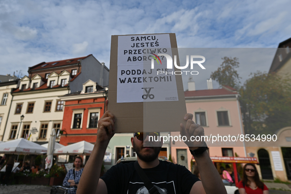 Activists gather outside of Police Station in Kazimierz area of Krakow during a Solidarity protest with Justyna Wydrzynska.
Polish activist,...