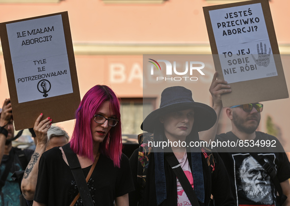 Activists gather outside of Police Station in Kazimierz area of Krakow during a Solidarity protest with Justyna Wydrzynska.
Polish activist,...