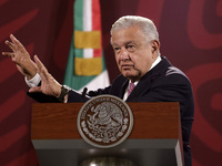 July 19, 2022, Mexico City, Mexico’s President Andres Manuel Lopez Obrador  speaks during  the Health  weekly report  at the National Palace...