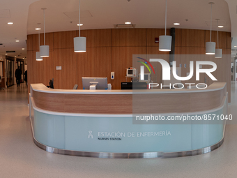 A panoramic view of the ICU unit nurse station seen during the inauguration of the CTIC (Treatment and Investigation on Cancer Centre) the m...