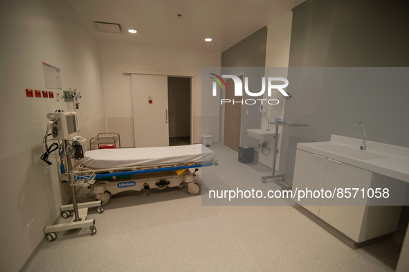 A medical preparation room prior for operations seen during the inauguration of the CTIC (Treatment and Investigation on Cancer Centre) the...