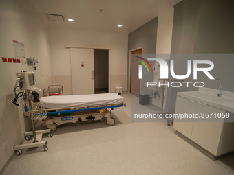 A medical preparation room prior for operations seen during the inauguration of the CTIC (Treatment and Investigation on Cancer Centre) the...