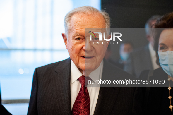 Colombian billionaire Luis Carlos Sarmiento Angulo during the inauguration of the CTIC (Treatment and Investigation on Cancer Centre) the mo...