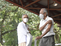 People getting  COVID 19 booster vaccines near amid economic Crisis in Colombo Sri Lanka July 27, 2022
 (