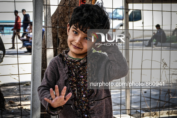 A Migrant in Kos, Greece, on October 18, 2015. More than 400,000 refugees, mostly Syrians and Afghans, arrived in Greece since early January...