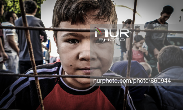 A Migrant in Kos, Greece, on October 18, 2015. More than 400,000 refugees, mostly Syrians and Afghans, arrived in Greece since early January...