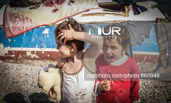 Hundreds of refugees continue to arrive on the Greek Island of Kos from Bodrum, Turkey, on October 21, 2015. Both the local community and la...