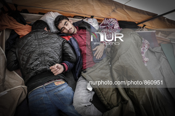 Hundreds of refugees continue to arrive on the Greek Island of Kos from Bodrum, Turkey, on October 21, 2015. Both the local community and la...