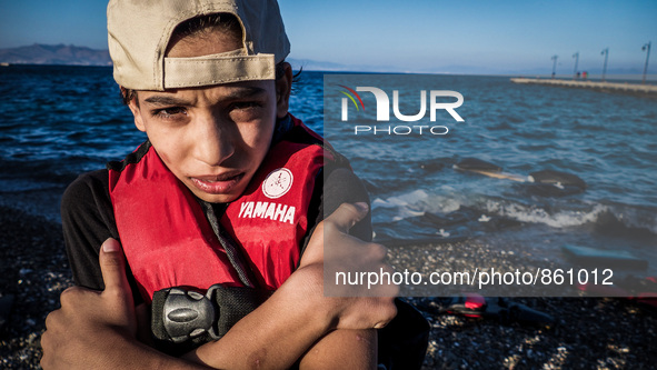 Hundreds of refugees continue to arrive on the Greek Island of Kos from Bodrum, Turkey, on October 21, 2015. Both the local community and la...