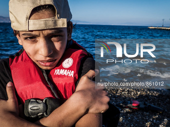 Hundreds of refugees continue to arrive on the Greek Island of Kos from Bodrum, Turkey, on October 21, 2015. Both the local community and la...