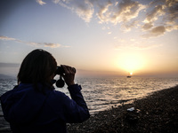 Hundreds of refugees continue to arrive on the Greek Island of Kos from Bodrum, Turkey, on October 21, 2015. Both the local community and la...