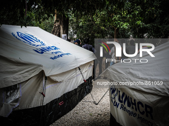 Hundreds of refugees continue to arrive on the Greek Island of Kos from Bodrum, Turkey, on October 21, 2015. Both the local community and la...