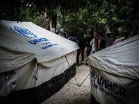 Hundreds of refugees continue to arrive on the Greek Island of Kos from Bodrum, Turkey, on October 21, 2015. Both the local community and la...