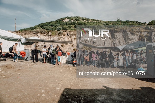 Oxy camp’ the temporary transit camp that McRostie’s organization set up, documents the refugees that land on the island of Lesbos, and then...