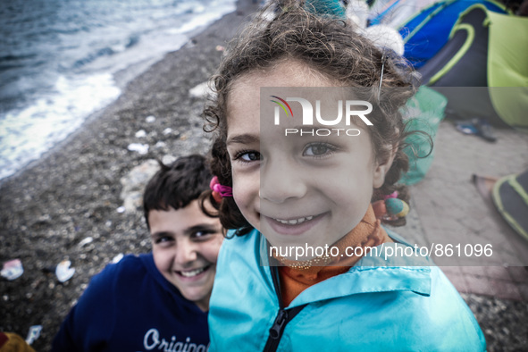 Hundreds of refugees continue to arrive on the Greek Island of Kos from Bodrum, Turkey, on October 21, 2015. Both the local community and la...