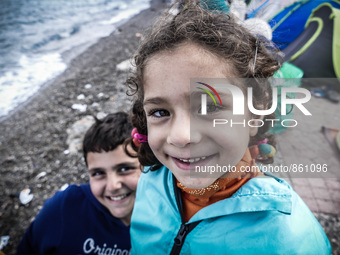 Hundreds of refugees continue to arrive on the Greek Island of Kos from Bodrum, Turkey, on October 21, 2015. Both the local community and la...