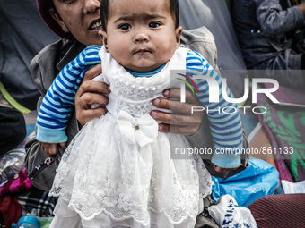 Hundreds of refugees continue to arrive on the Greek Island of Kos from Bodrum, Turkey, on October 21, 2015. Both the local community and la...