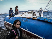 Hundreds of refugees continue to arrive on the Greek Island of Kos from Bodrum, Turkey, on October 21, 2015. Both the local community and la...