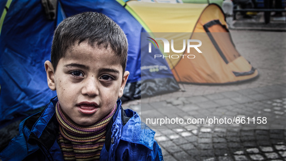 Hundreds of refugees continue to arrive on the Greek Island of Kos from Bodrum, Turkey, on October 21, 2015. Both the local community and la...