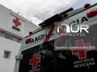 August 02, 2022, Mexico City, Mexico. Mexican authorities renewed 46 ambulance units that were handed over to the Mexican Red Cross. These u...