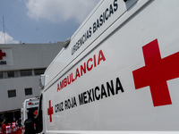 August 02, 2022, Mexico City, Mexico. Mexican authorities renewed 46 ambulance units that were handed over to the Mexican Red Cross. These u...