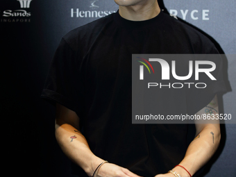 Chinese singer, record producer, fashion designer and music video director, Jackson Wang poses for a photo ahead of his showcase titled TEAM...