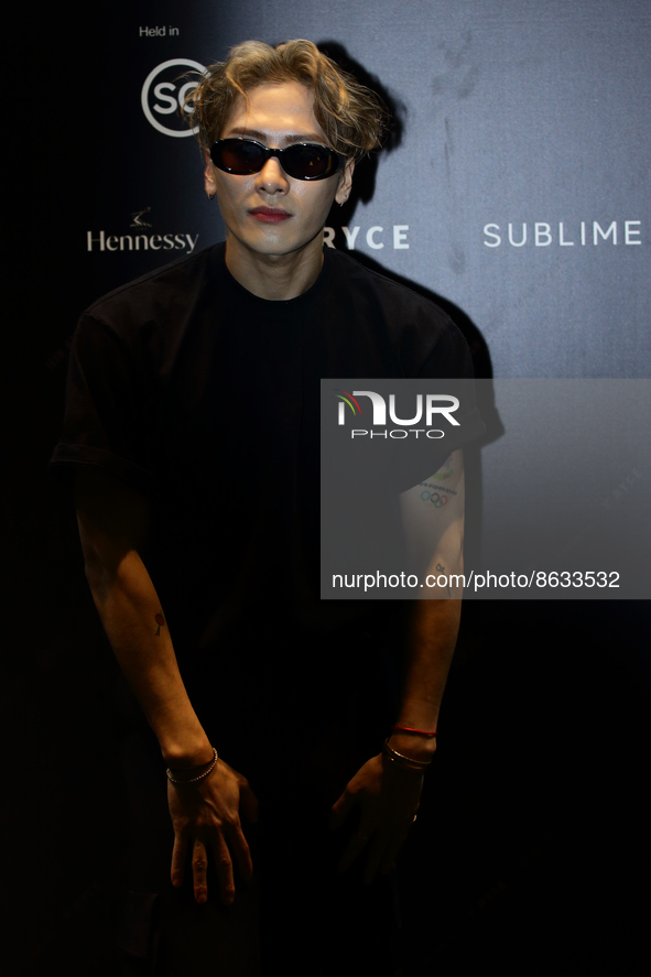 Chinese singer, record producer, fashion designer and music video director, Jackson Wang poses for a photo ahead of his showcase titled TEAM...