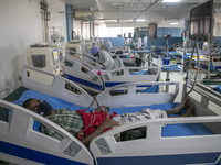 Kidney dialysis patient seen in a kidney hospital at Dhaka, Bangladesh on August 14, 2022. (