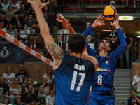 Simone Anzani (Italy) - Simone Giannelli (Italy) during the Volleyball Intenationals DHL Test Match Tournament - Italy vs USA on August 18,...