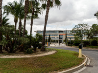 An outside view of the main building of the University of Cyprus at, Nicosia, Cyprus, on Aug. 25, 2022. Dr Leontios Kostrikis, professor of...