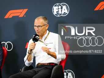 DOMENICALI Stefano (ita), Chairman and CEO Formula One Group FOG, portrait during the Formula 1 Rolex Belgian Grand Prix 2022, 14th round of...