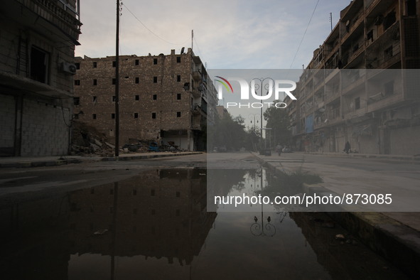 Aleppo Area Bab al-hadid, that has been closed due to what activists said was because of clashes between rebel fighters and forces loyal to...