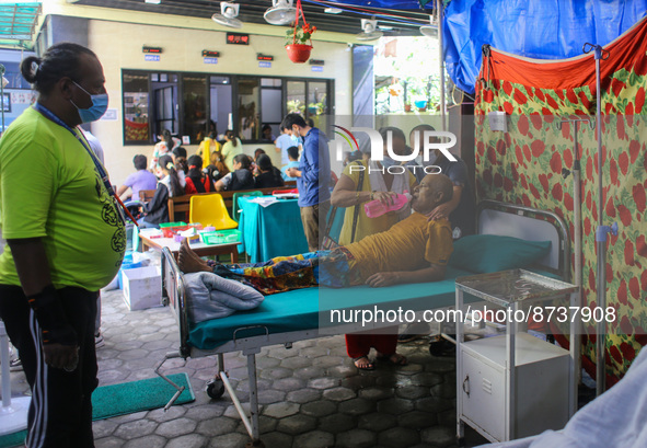 Dengue-infected patients are treated in the premises of the government hospital in Kathmandu, Nepal on August 29, 2022. The number of dengue...