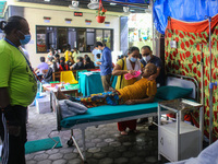 Dengue-infected patients are treated in the premises of the government hospital in Kathmandu, Nepal on August 29, 2022. The number of dengue...