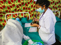 Dengue-infected patients are treated in the premises of the government hospital in Kathmandu, Nepal on August 29, 2022. The number of dengue...