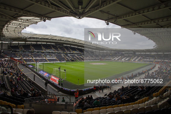 A general view of the inside of the stadium during the Sky Bet Championship match between Hull City and Sheffield United at the MKM Stadium,...