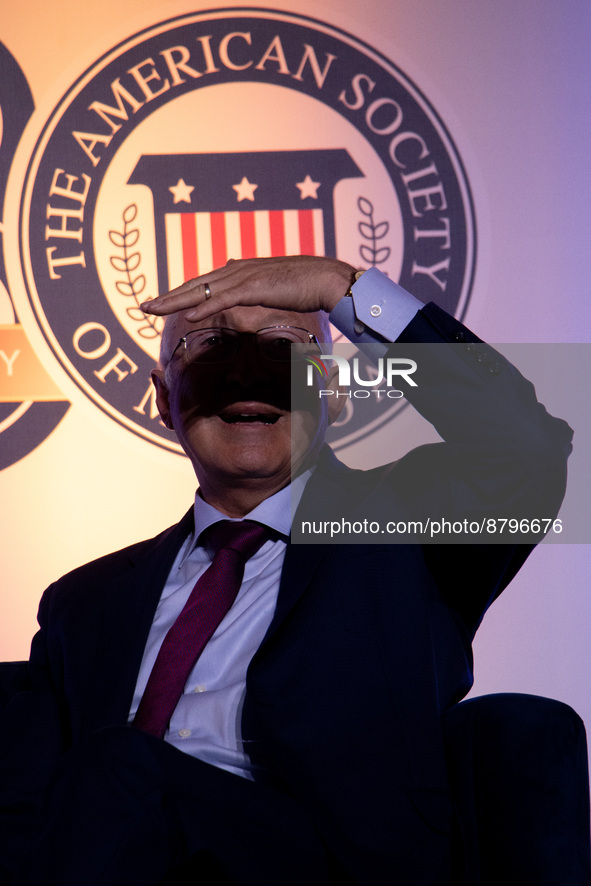Ken Salazar, U.S. ambassador to Mexico, during the High Level Dialogue between Mexico and the US organized by the American Society where var...