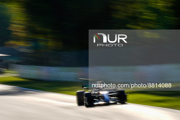 Alexander Albon of Thailand driving  the (23) Williams Racing FW44 Mercedes-AMG F1 M13 during the Formula 1 Pirelli Gran Premio d'Italia 202...