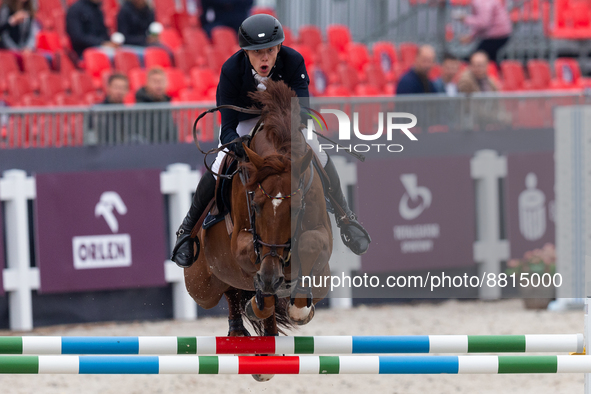 Hannes Ahlmann (GER) / Baloucan during the Longines EEF Series of Warsaw Jumping CSIO4 , in Warsaw, Poland, on September 9, 2022. 