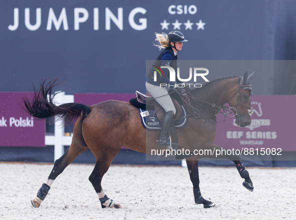 Katherina Rhomberg (AUT) / Cuma 5 during the Longines EEF Series of Warsaw Jumping CSIO4 , in Warsaw, Poland, on September 9, 2022. 