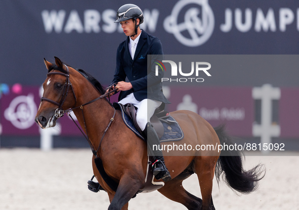 Vince Jarmy (HUN) / JB Koronaor during the Longines EEF Series of Warsaw Jumping CSIO4 , in Warsaw, Poland, on September 9, 2022. 