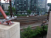 Commuter and freight railway tracks are seen in Washington, D.C. on September 14, 2022 as a potential nationwide labor strike looms. (