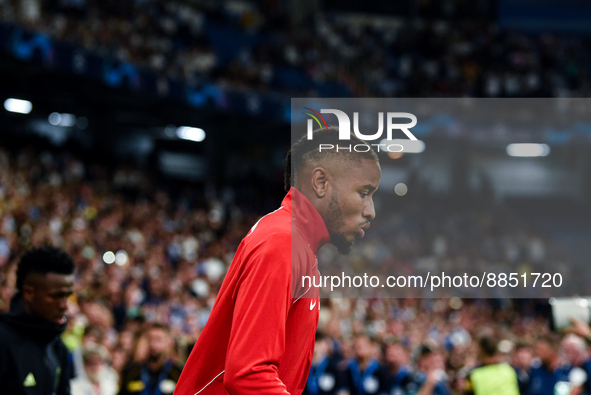 Christopher Nkunku during UEFA Champions League match between Real Madrid and RB Leipzig at Estadio Santiago Bernabeu on September 14, 2022...