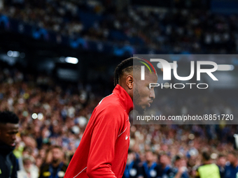 Christopher Nkunku during UEFA Champions League match between Real Madrid and RB Leipzig at Estadio Santiago Bernabeu on September 14, 2022...