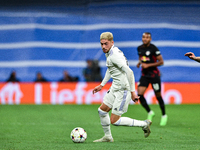 Federico Valverde during UEFA Champions League match between Real Madrid and RB Leipzig at Estadio Santiago Bernabeu on September 14, 2022 i...