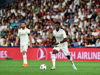 Aurelien Tchouameni during UEFA Champions League match between Real Madrid and RB Leipzig at Estadio Santiago Bernabeu on September 14, 2022...