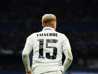 Federico Valverde during UEFA Champions League match between Real Madrid and RB Leipzig at Estadio Santiago Bernabeu on September 14, 2022 i...