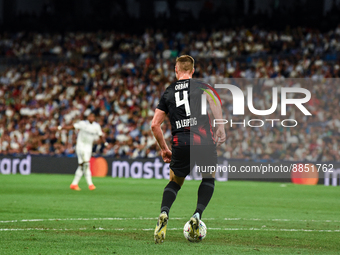 Willi Orban during UEFA Champions League match between Real Madrid and RB Leipzig at Estadio Santiago Bernabeu on September 14, 2022 in Madr...